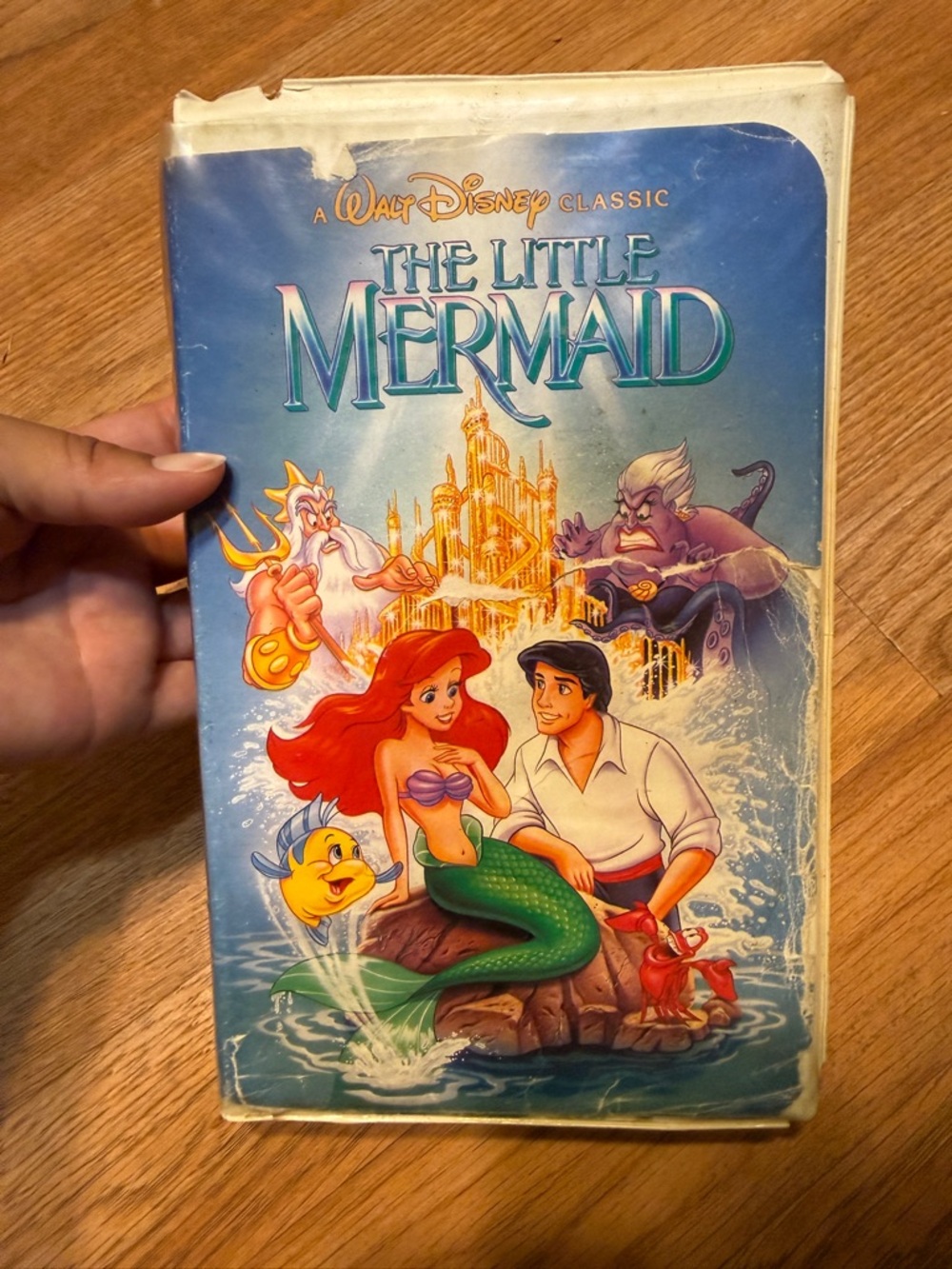 Banned cover little mermaid VHS clamshell